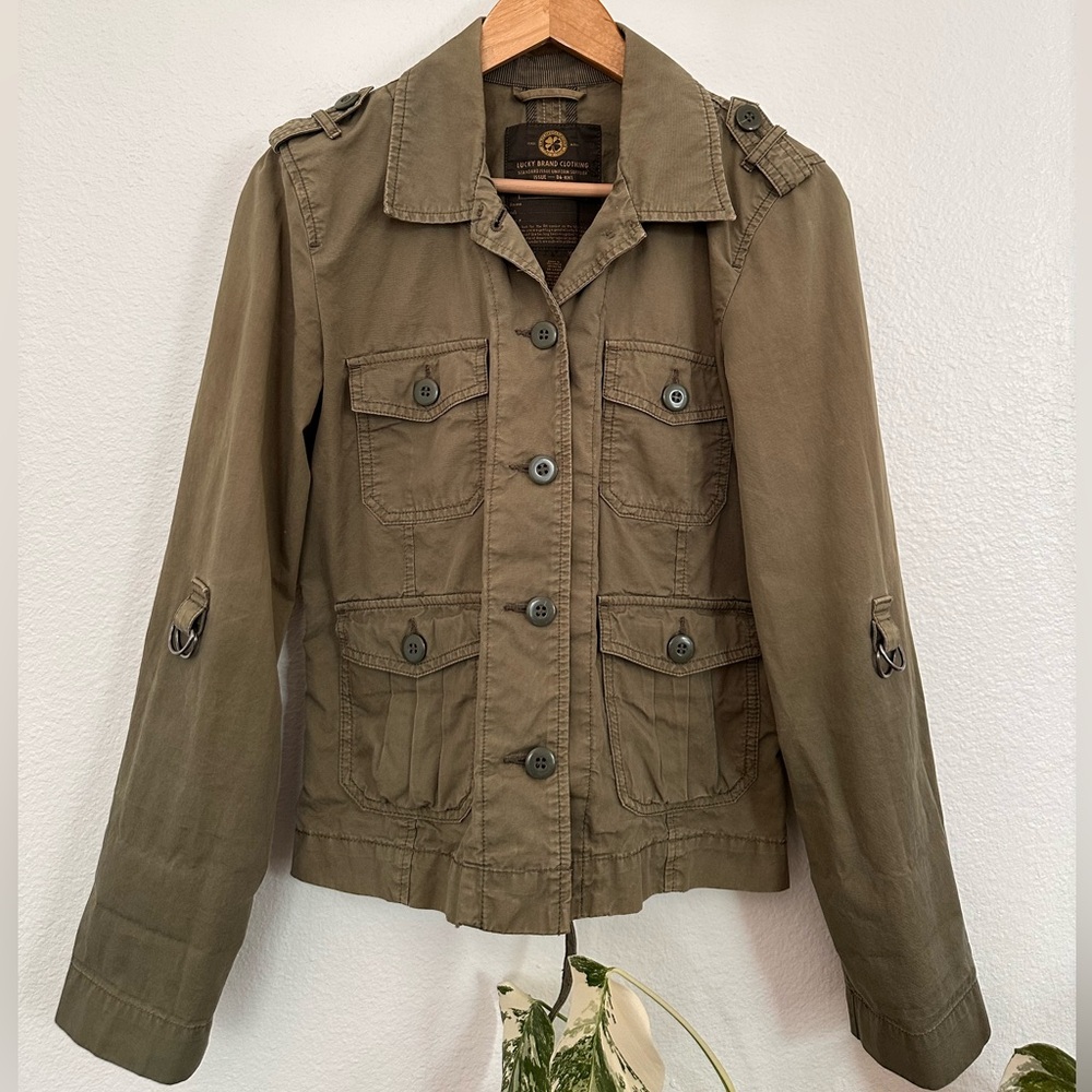 Lucky Brand Utility Standard Issue Military Jacket